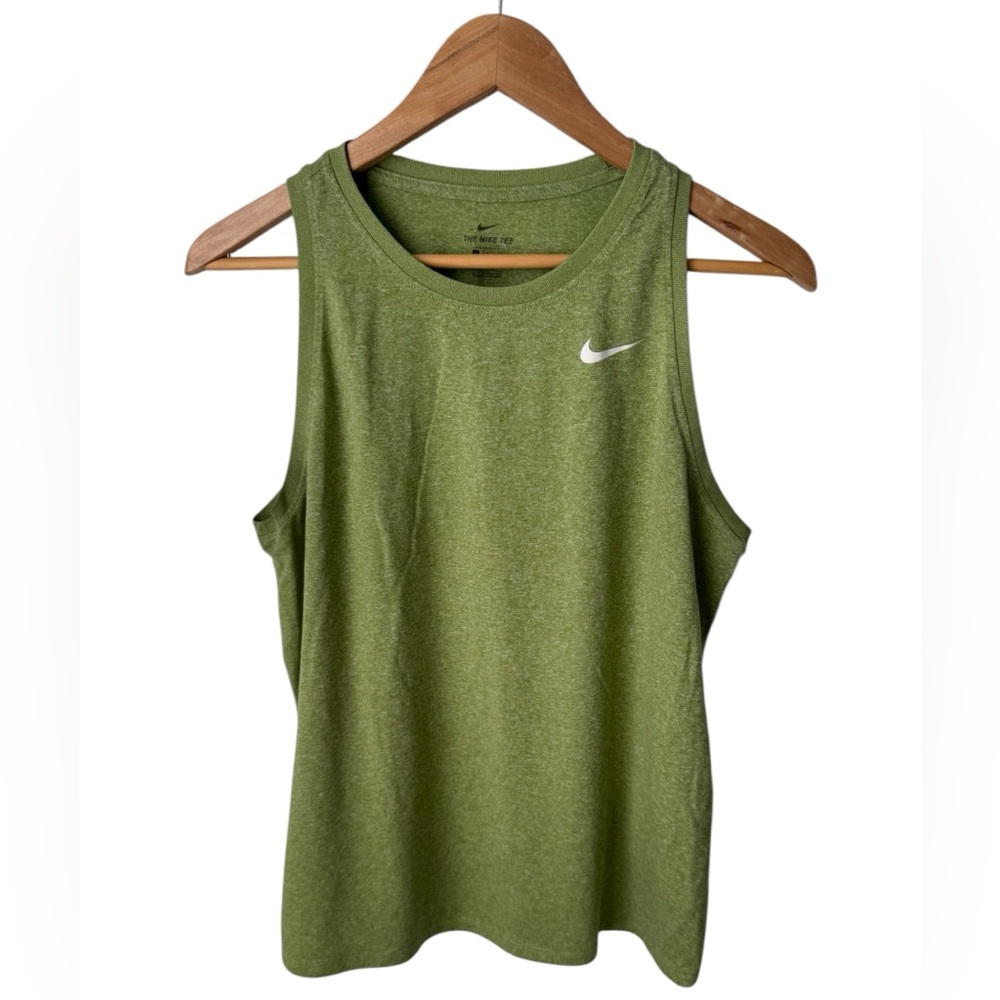 Nike Women’s Dri-fit athletic olive Green Tank Top size large